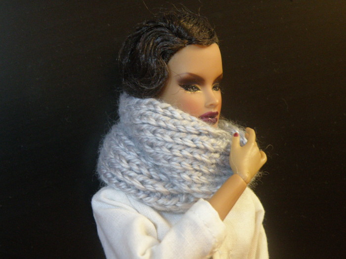 шарф на куклу