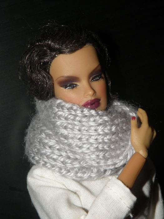 шарф на куклу своими руками